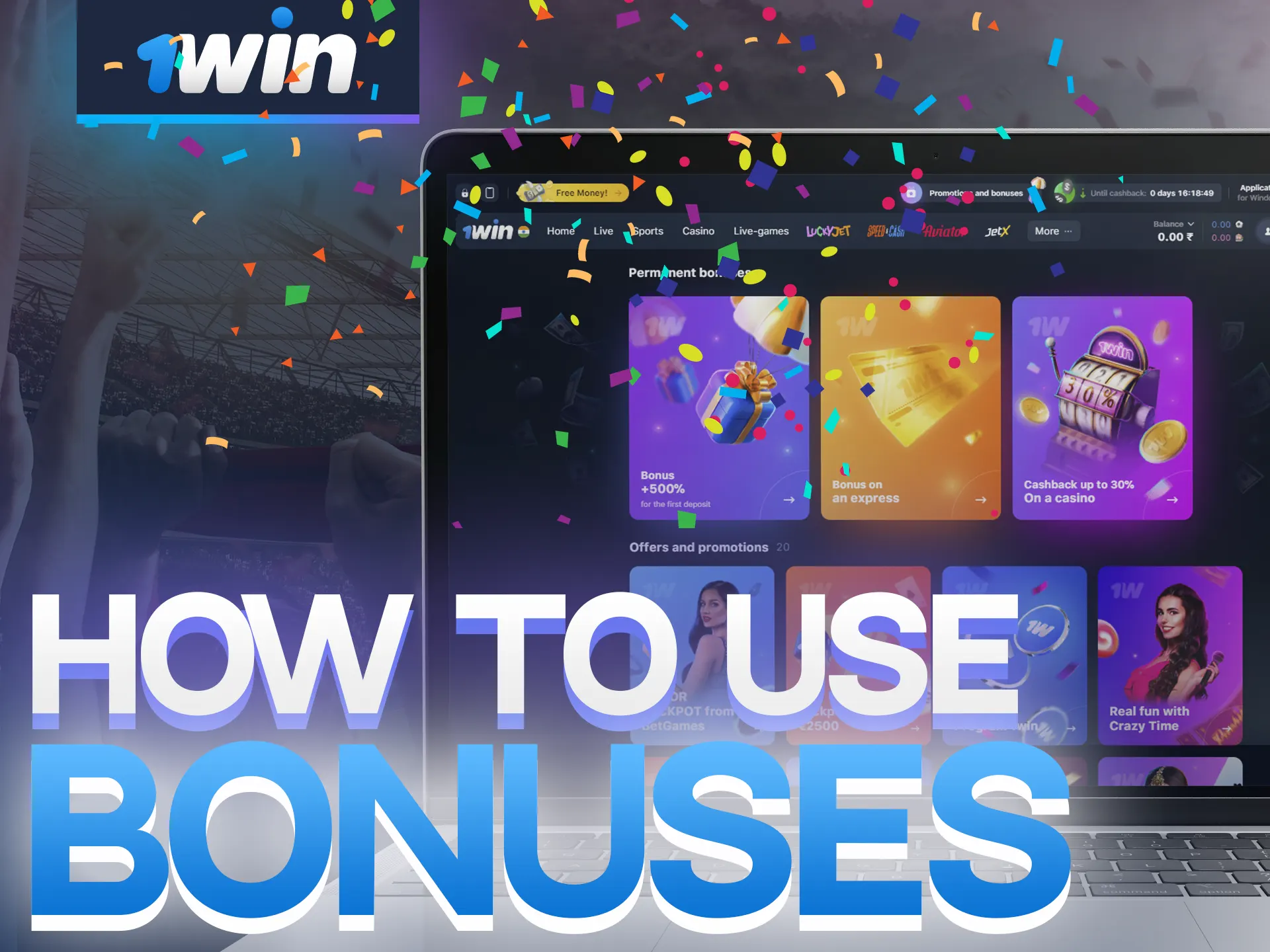 Learn how to use 1Win bonuses with these instructions.