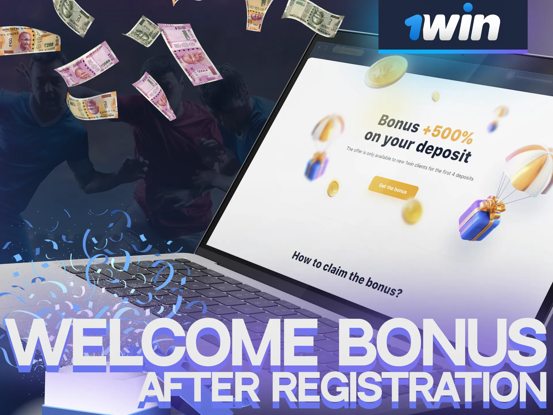 Get a special welcome bonus from 1Win after registering.