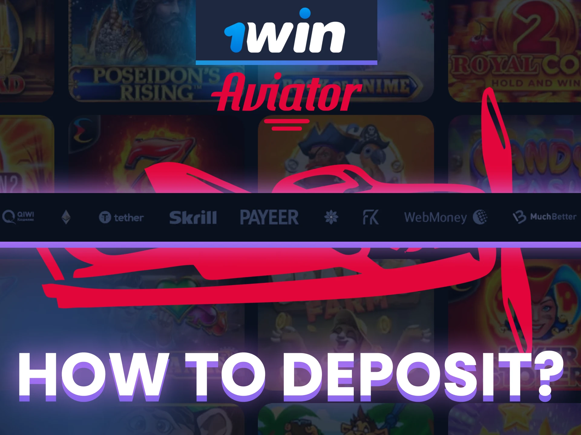 We will tell you how to make a deposit to play Aviator on 1win.