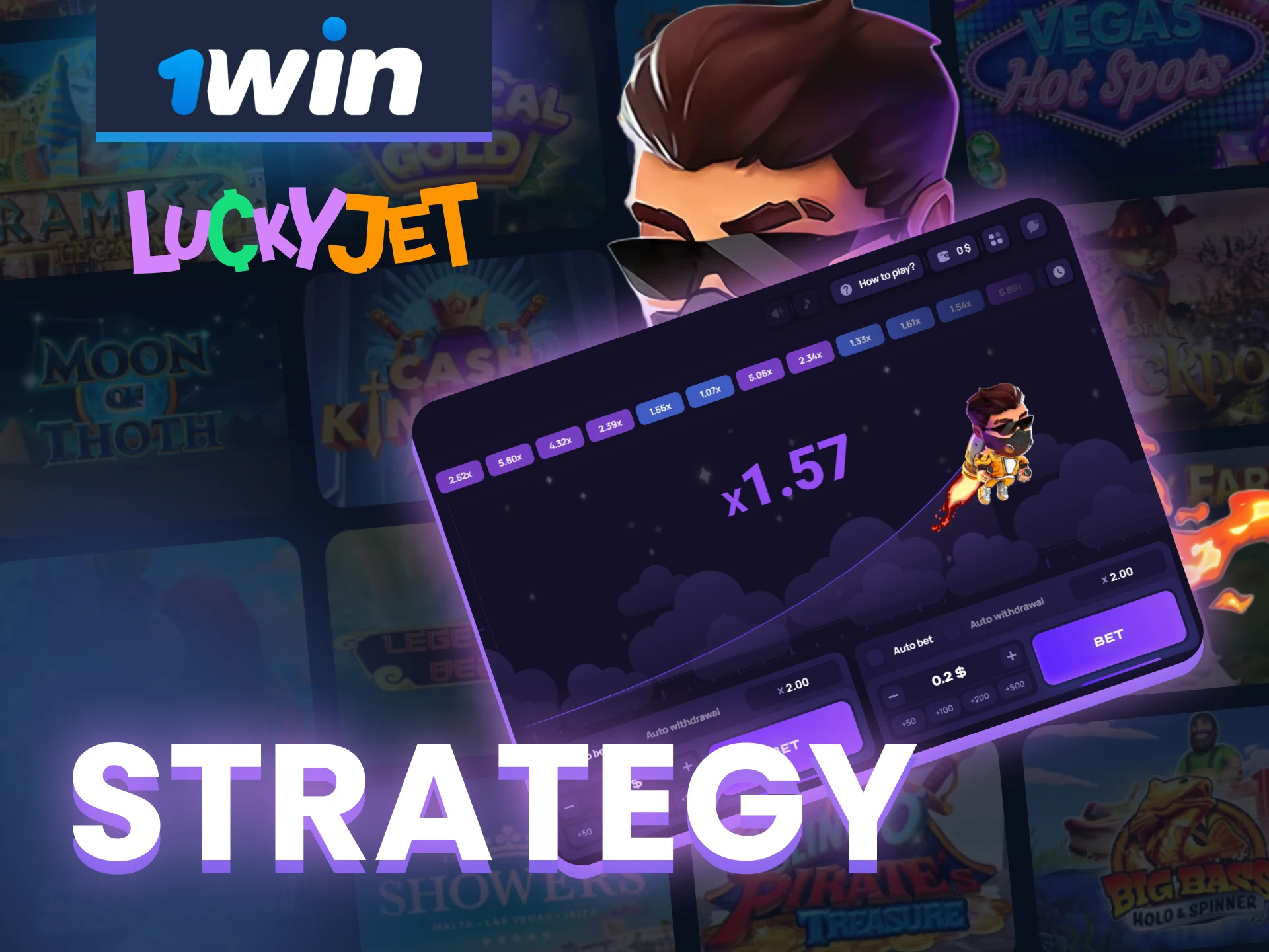 Learn winning strategies for Lucky Jet by 1win.