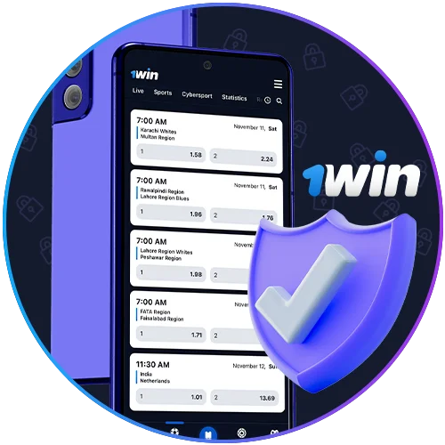 With strong encryption, all 1win players' data is securely protected.