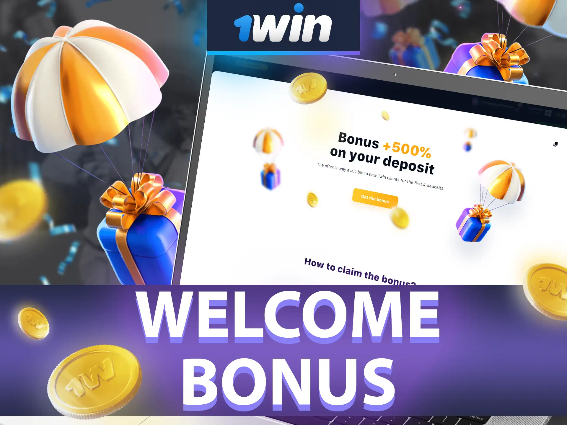 Claim your welcome bonus of up to INR 80,400 after registering at 1win.
