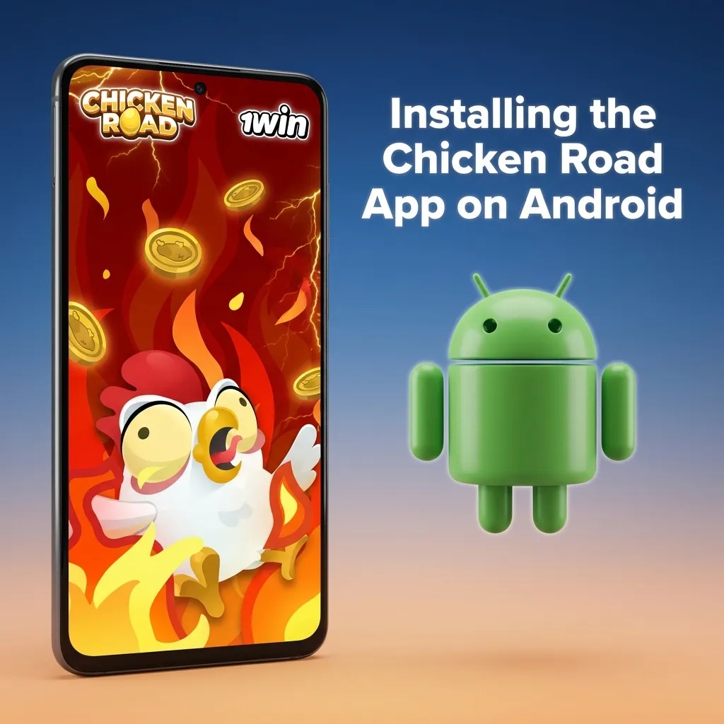 Installing 1Win Chicken Road app on Android device via APK file download and installation process