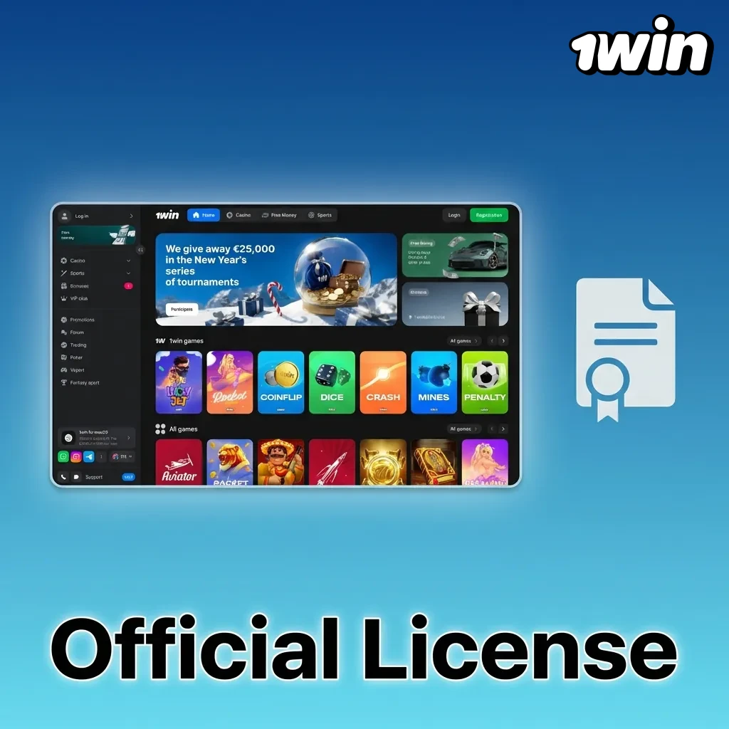 1Win Curaçao eGaming License certificate #8048/JAZ ensuring regulated betting and gaming for Indian players since 2018