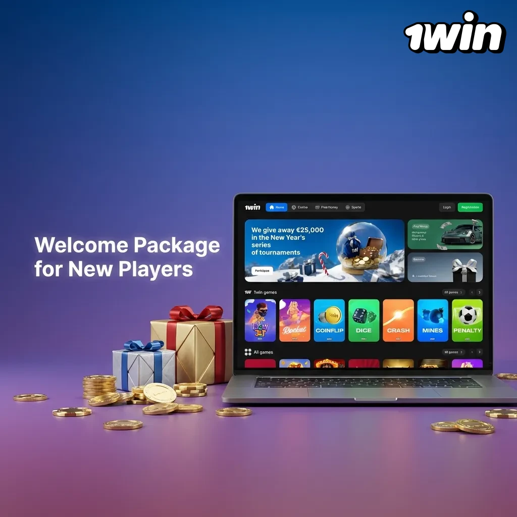 New player welcome bonus offer showing 500% match up to ₹75,000 with deposit and wagering requirements