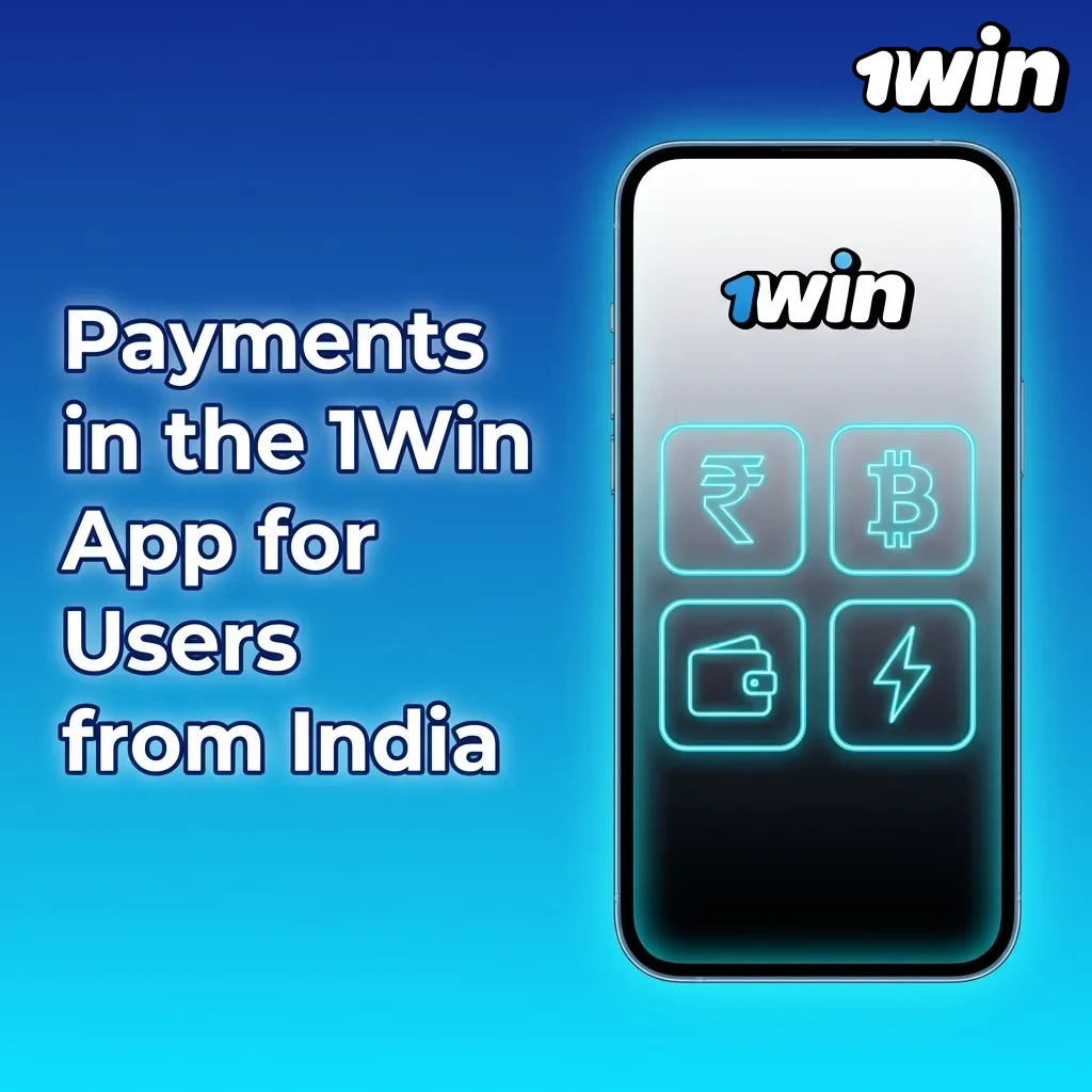 1Win app payment methods for Indian users including UPI, cards, crypto, and e-wallets with instant deposits