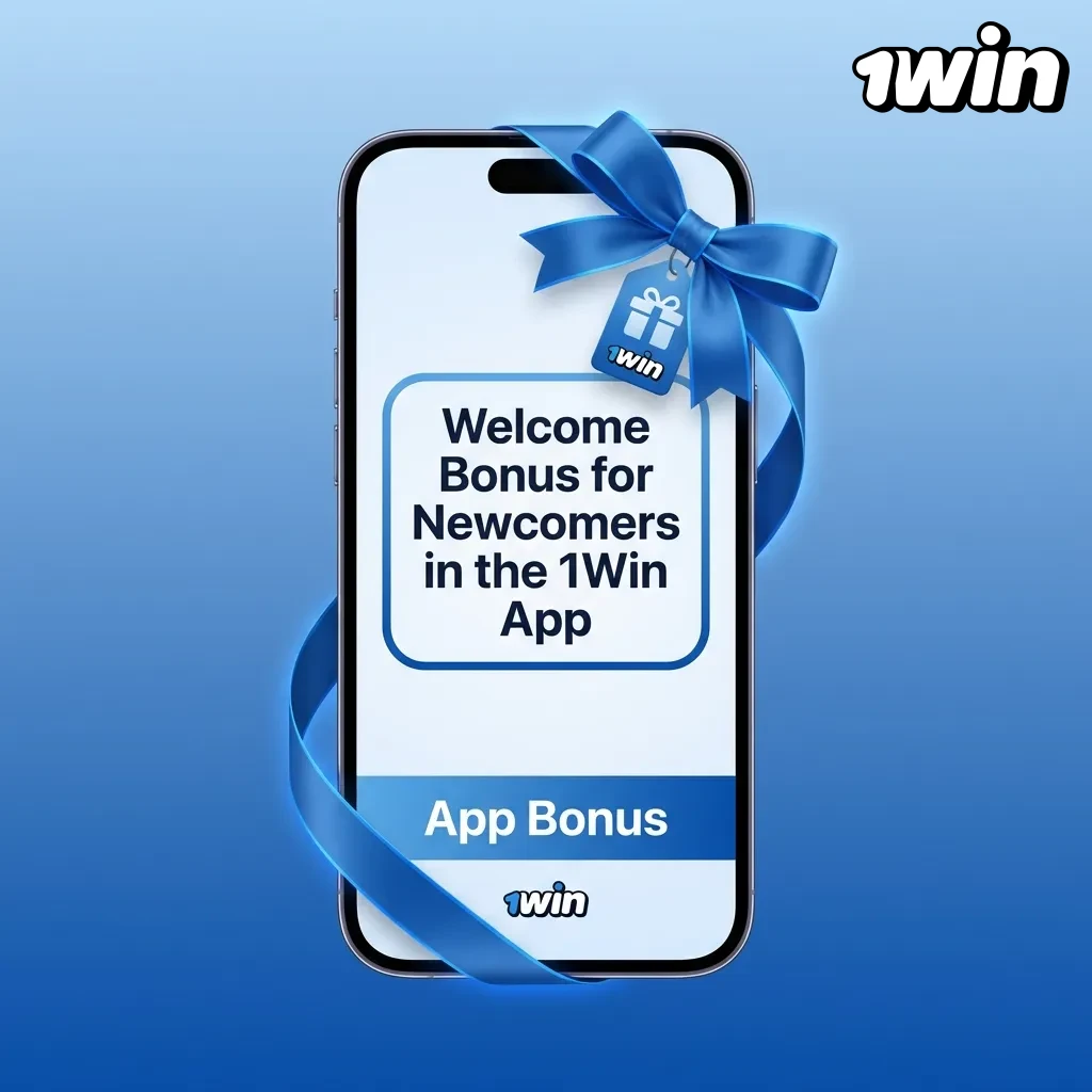 1Win app welcome screen showing 500% bonus up to ₹75,000 for sports and casino with registration options