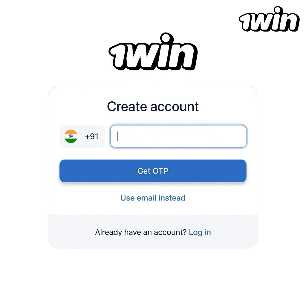 1Win online gaming platform welcome screen showing casino games and betting options for Indian players