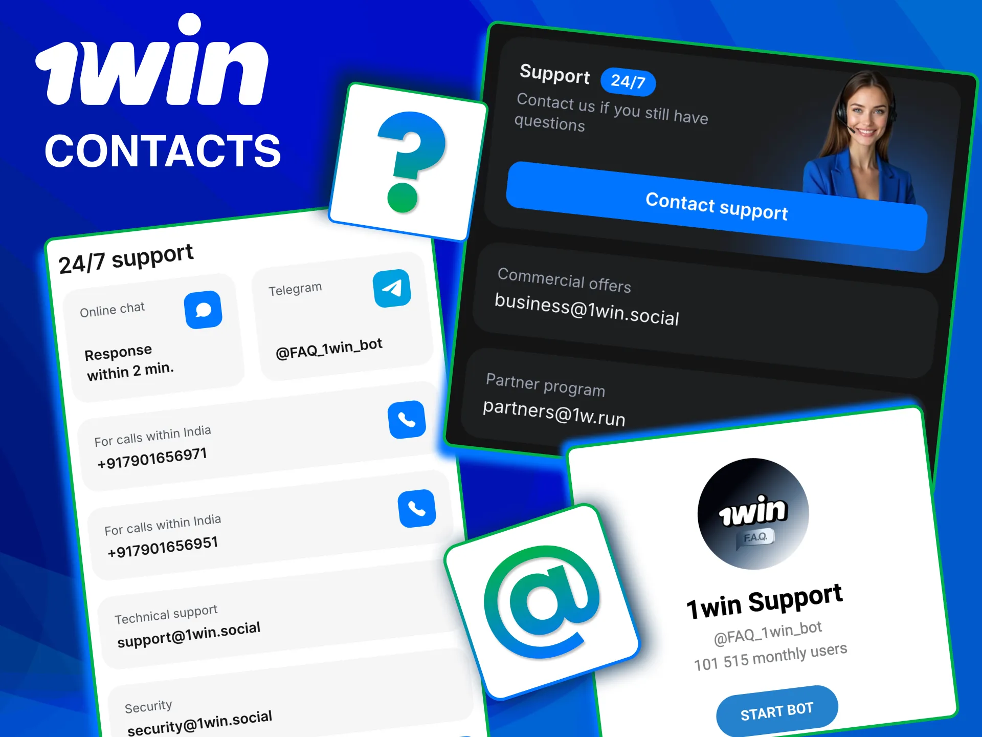 1win support available anytime with fast response channels.