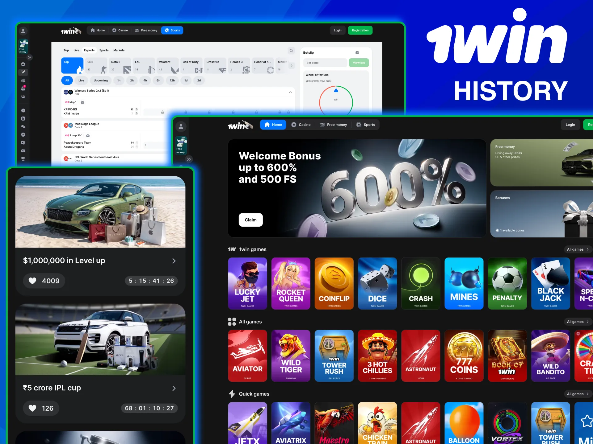 1win history founded in 2018 with global expansion including India.