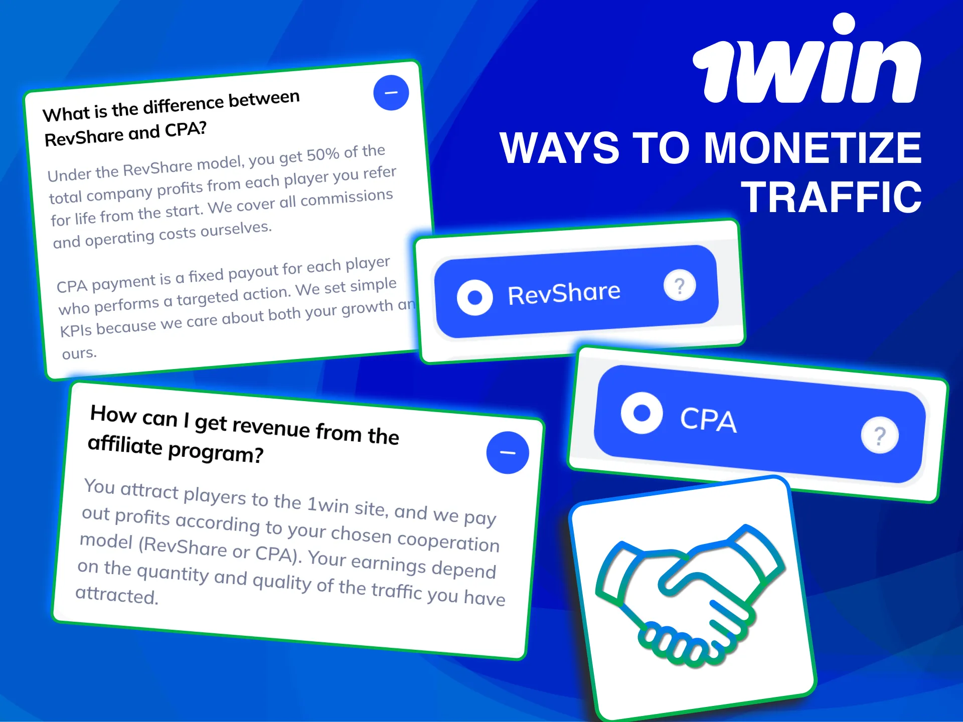 Choose 1win monetization model based on traffic and goals.