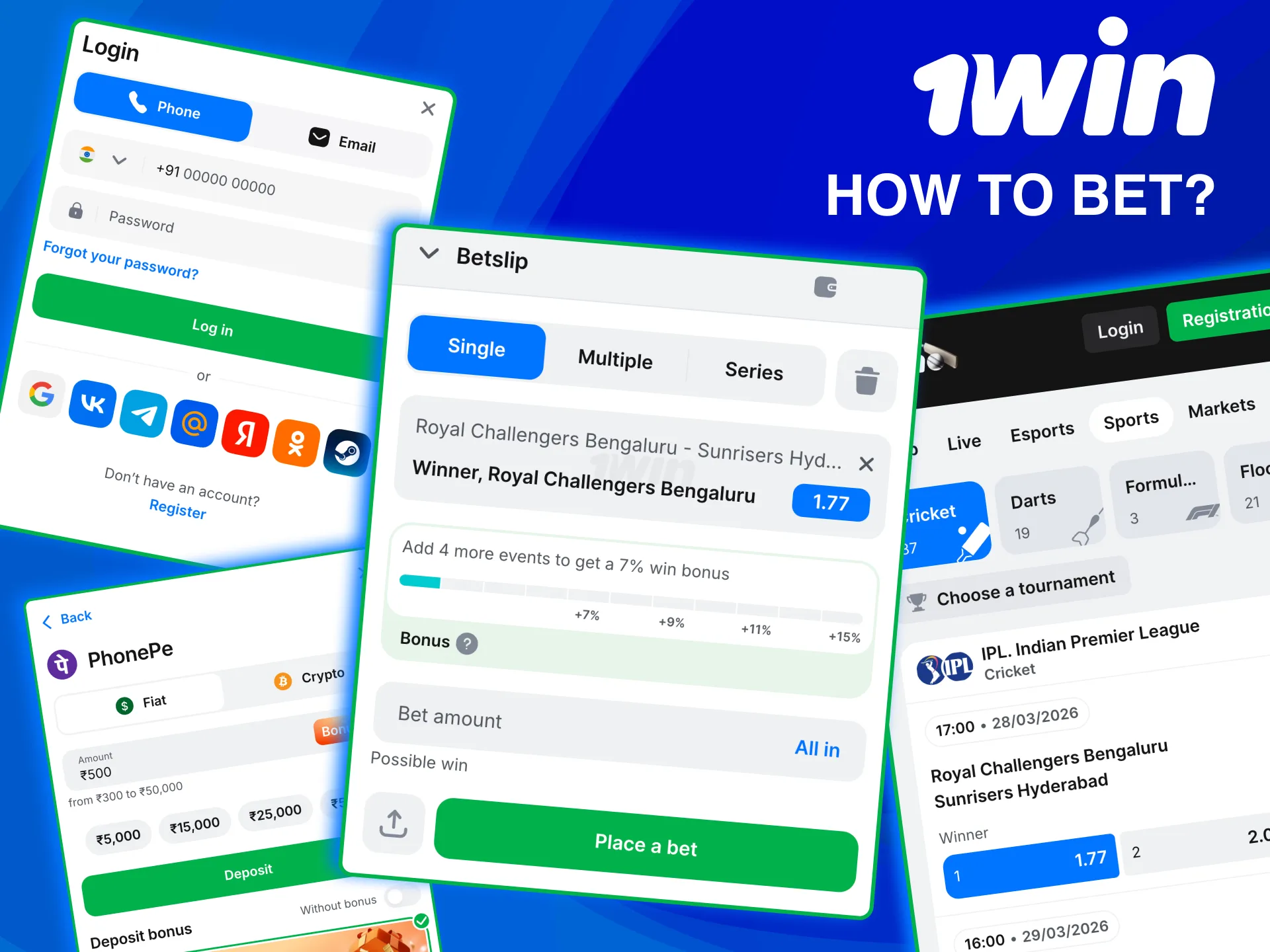 Start betting on 1win app with quick taps and payout review.