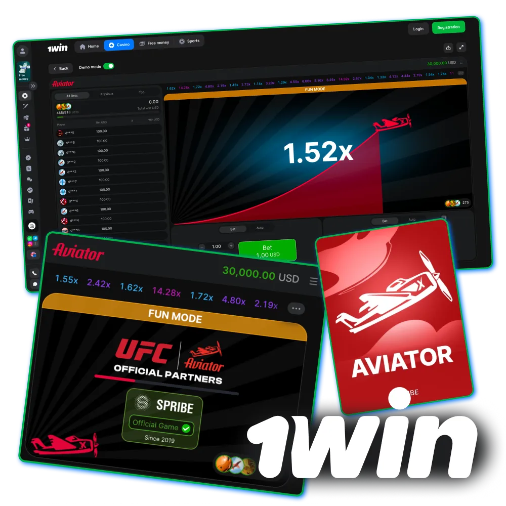 Play Aviator on 1win with fast bets and cash out anytime.