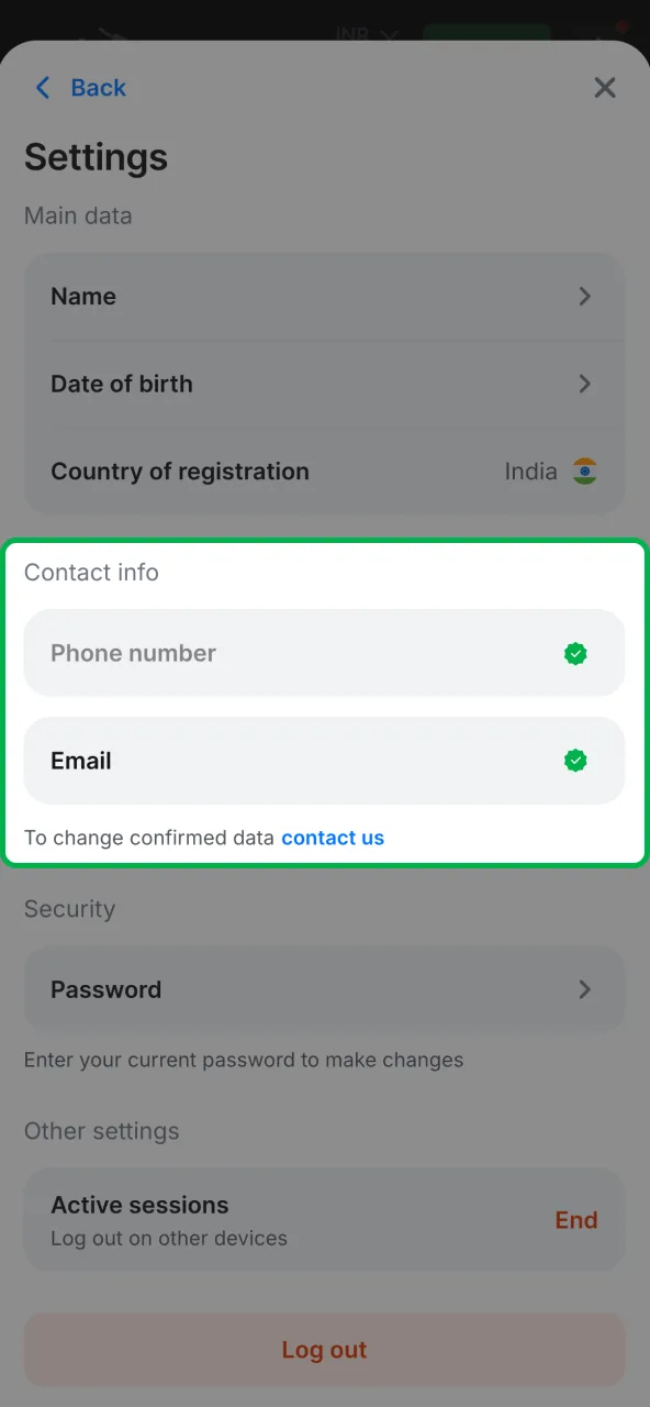 Verify your 1win account by uploading Aadhaar or PAN.