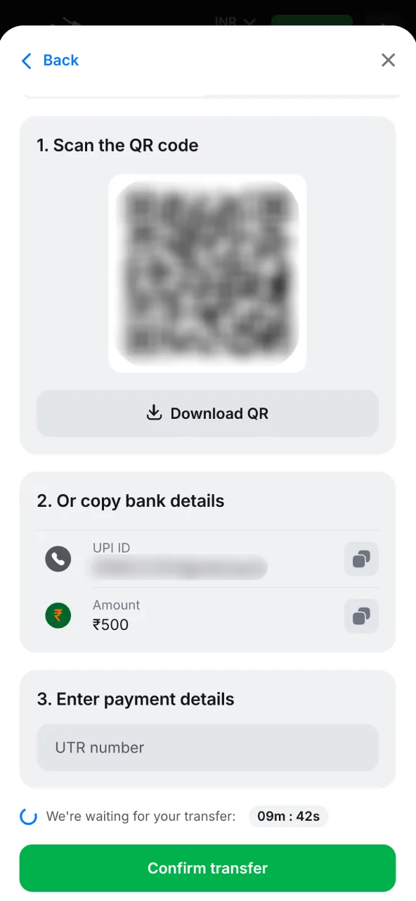 Finish transaction on 1win and see instant account credit.