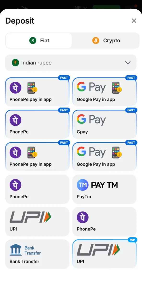 1win offers multiple deposit options for easy funding.