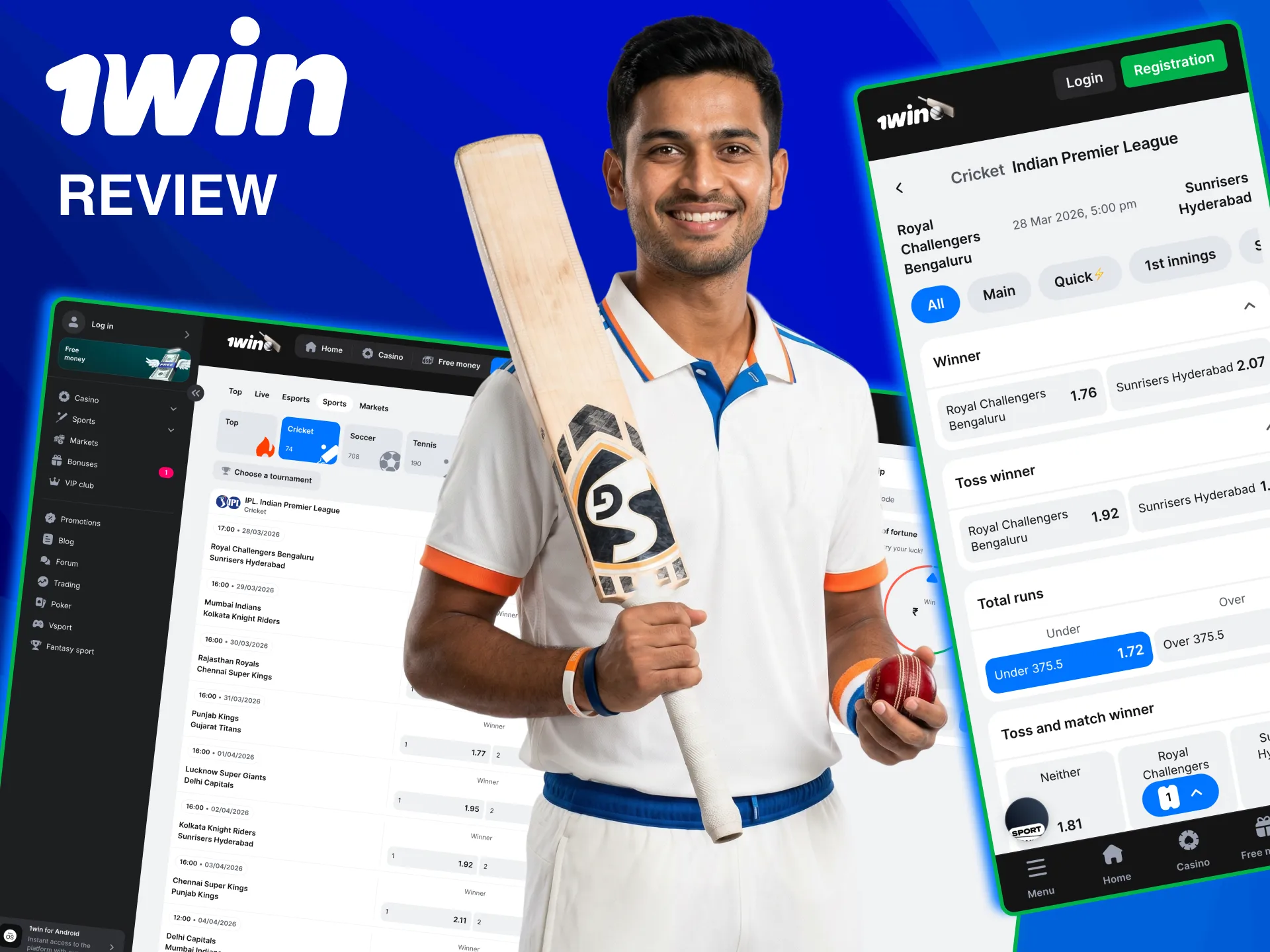 Enjoy IPL on 1win with live bets and game events.