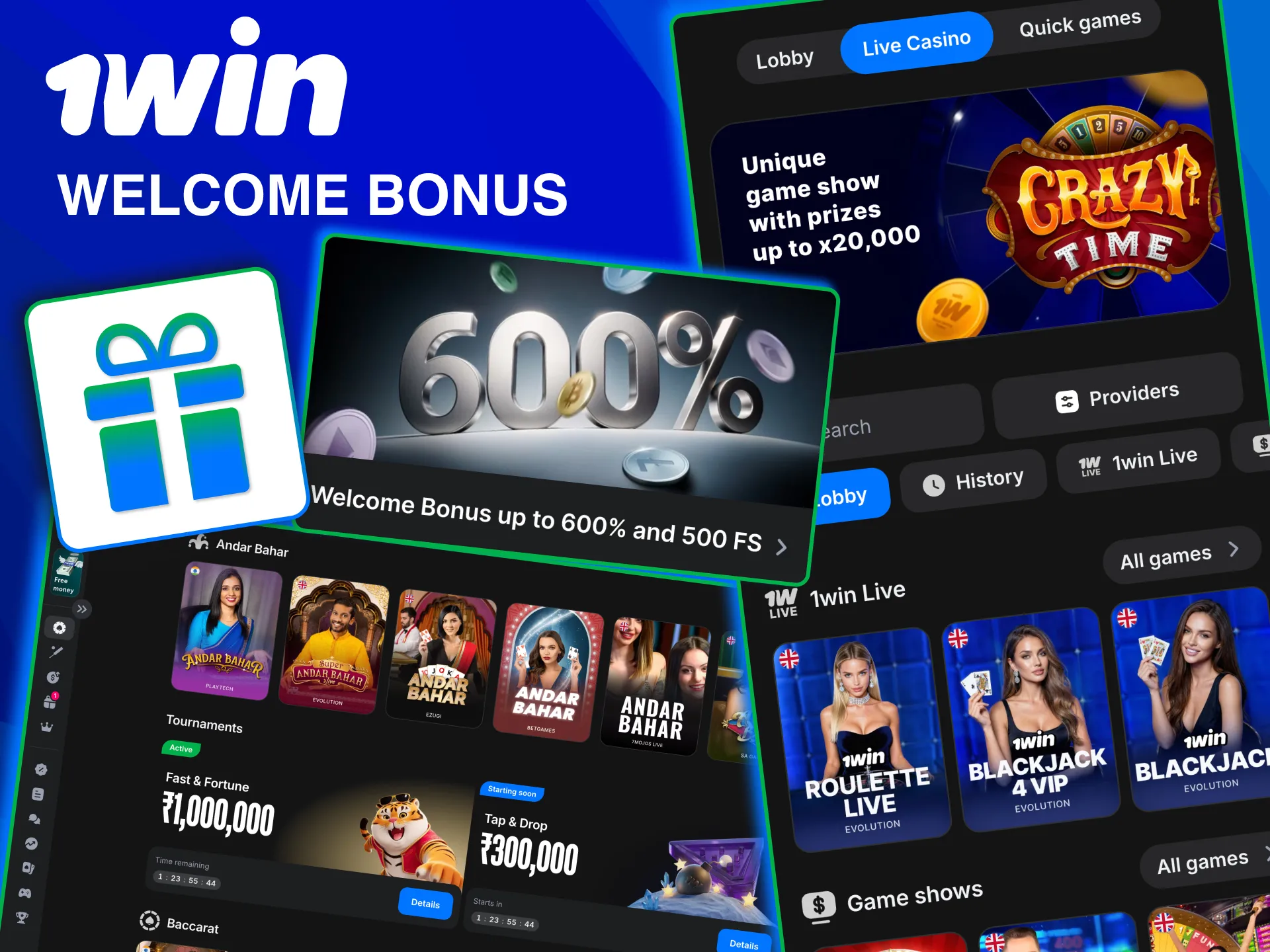 Boost your bankroll with 1win 500 percent welcome casino bonus.