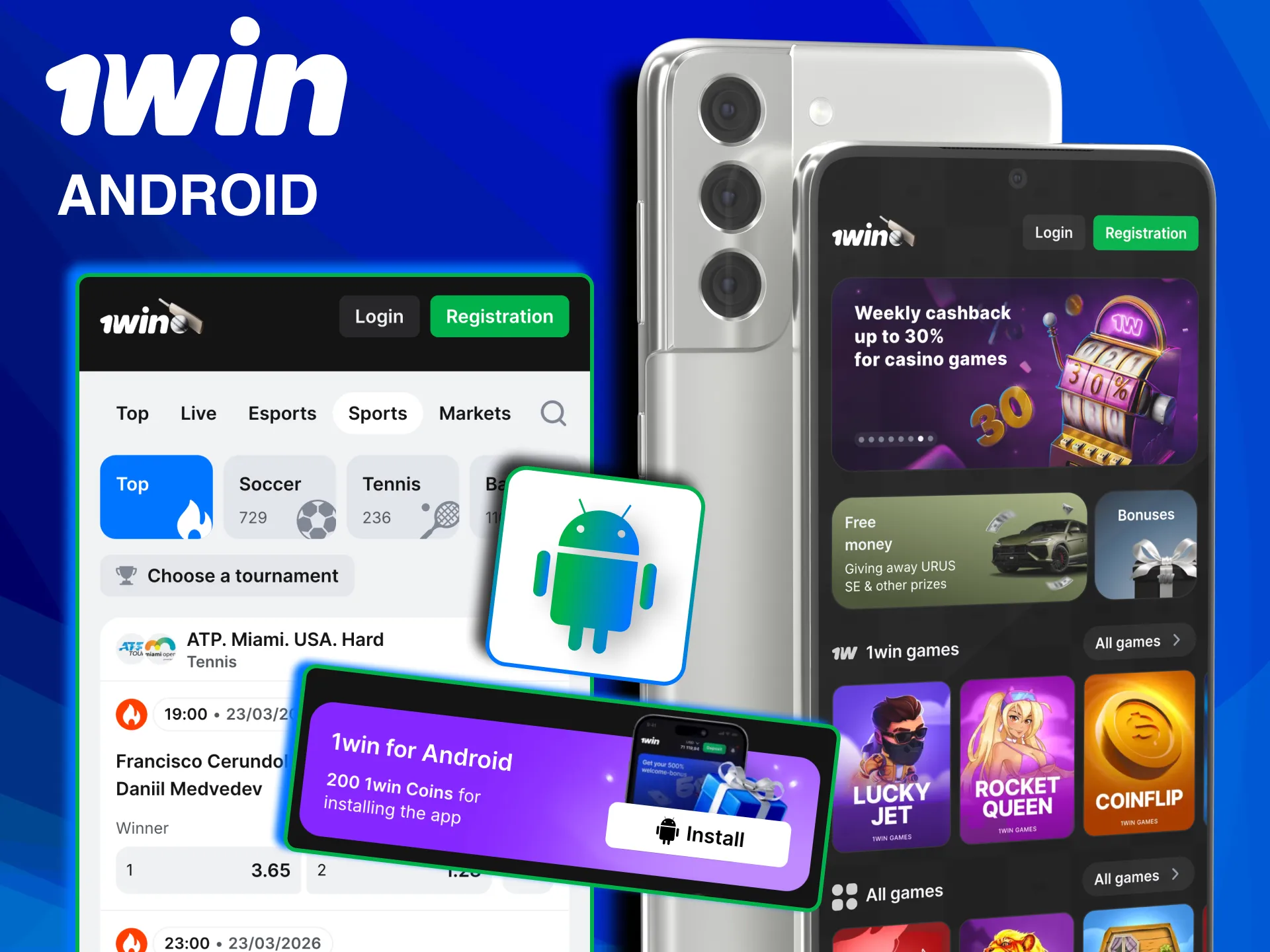 1win Android app with quick download and smooth launch.