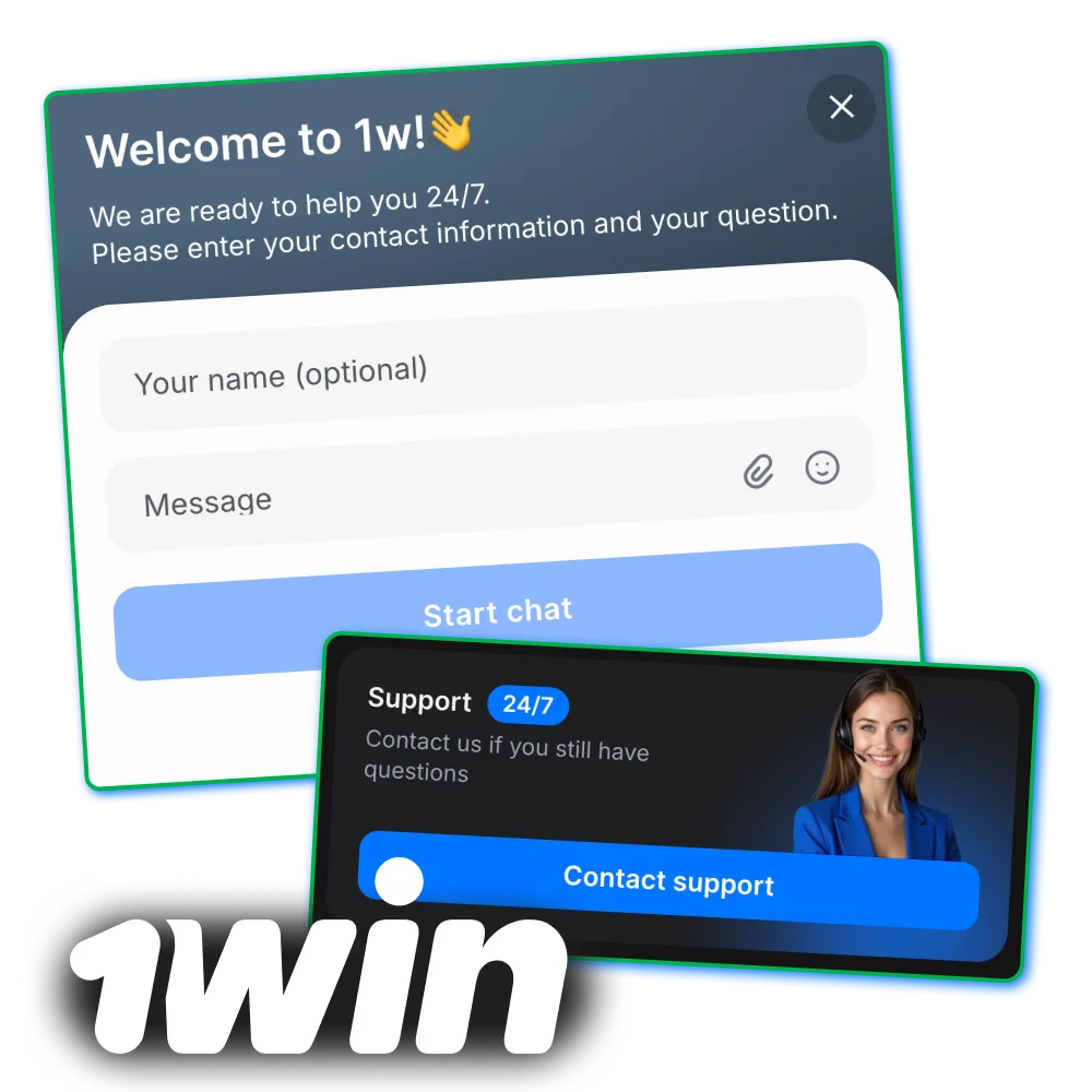1win help service with fast replies in Hindi and English.