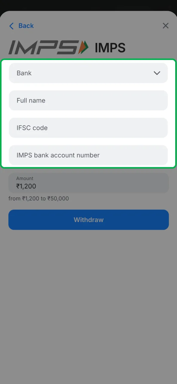 Review wallet or bank info before 1win payout.